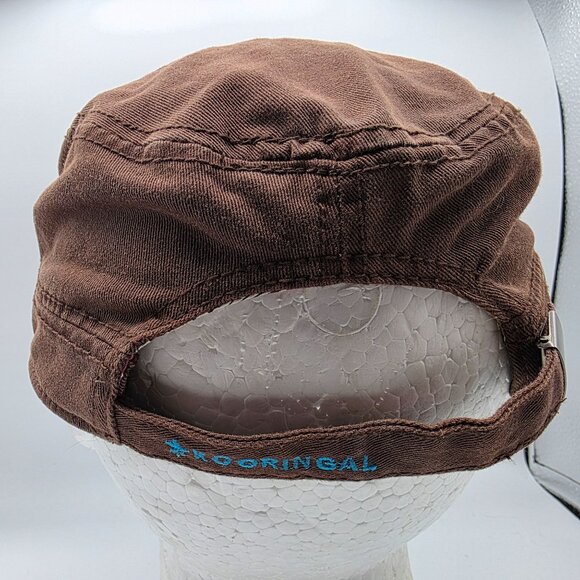 Kooringal Brown Cotton Cap Adjustable One Size Casual Outdoor Hat Lightweight - Picture 3 of 9
